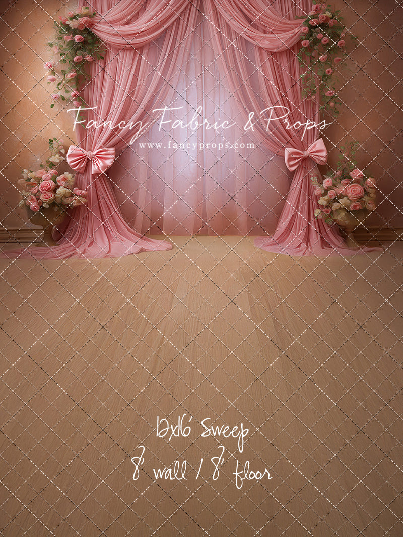 Rose Drapes - With Sweep Option