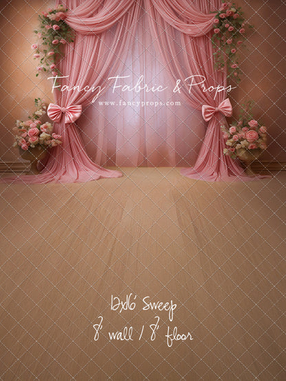 Rose Drapes - With Sweep Option