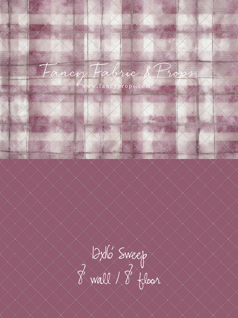 Rose Mist Plaid - With Sweep Option