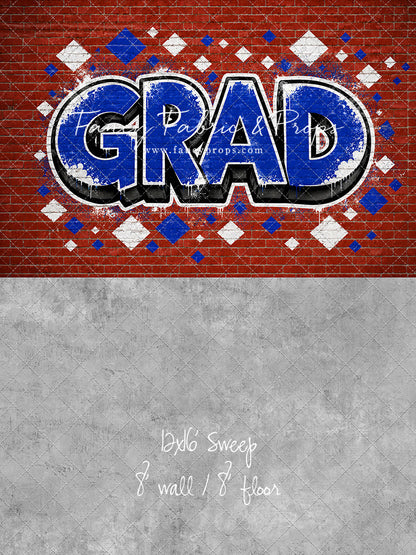 Royal & White Grad - With Sweep Option