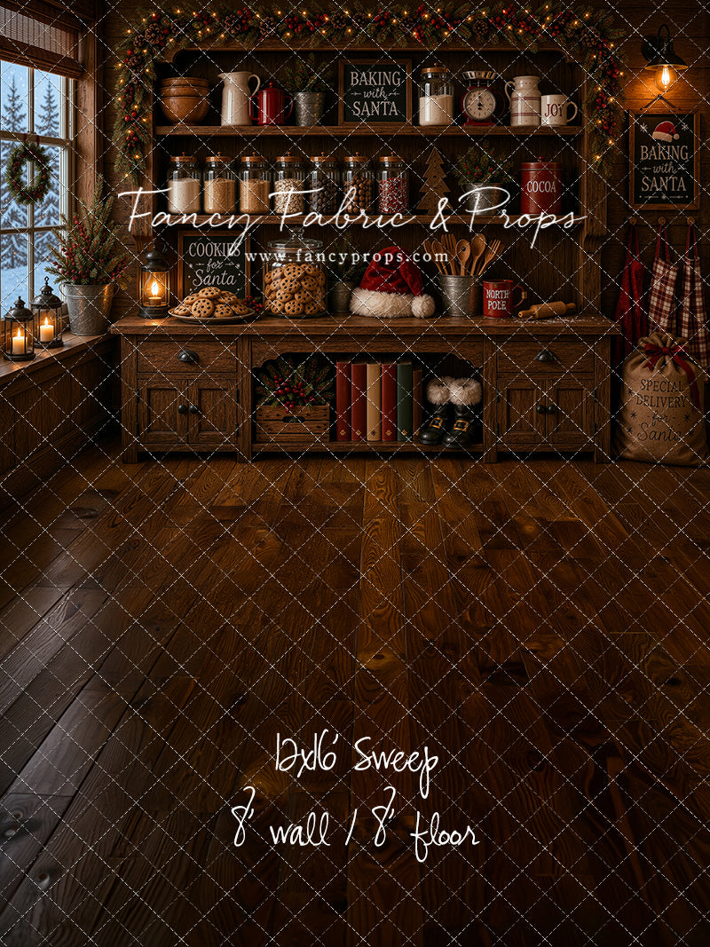 Santa's Cookie Cupboard - With Sweep Option