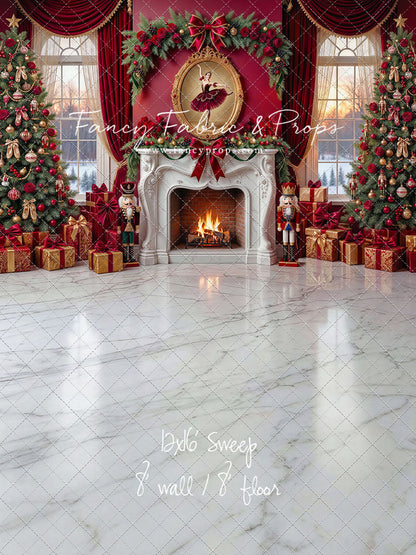 RTS Scarlet Ballerina Christmas - 12x16' Sweep - Essential Stretch Fabric - Perfect - 65% Off