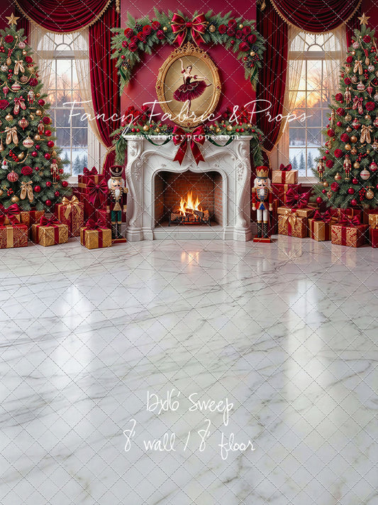 RTS Scarlet Ballerina Christmas - 12x16' Sweep - Essential Stretch Fabric - Perfect 30% Off- ADD TO CART for an extra 45% Off!