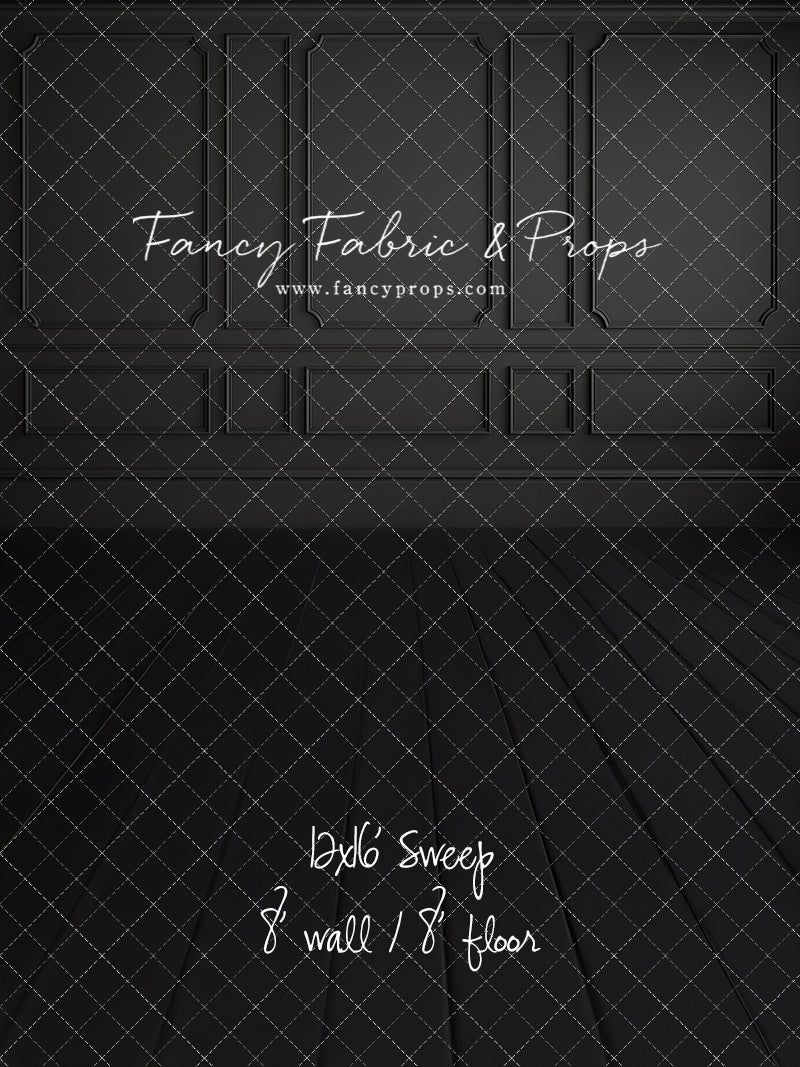 Simple Matte Black Wall - With Sweep Option