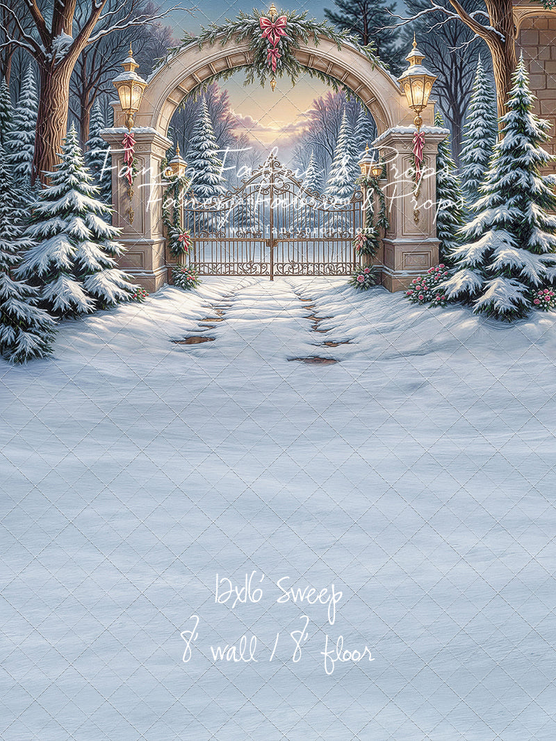 Snowfall At The Estate - with Sweep Option