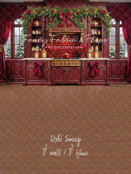 Sophisticated Scarlet Kitchen - With Sweep Option