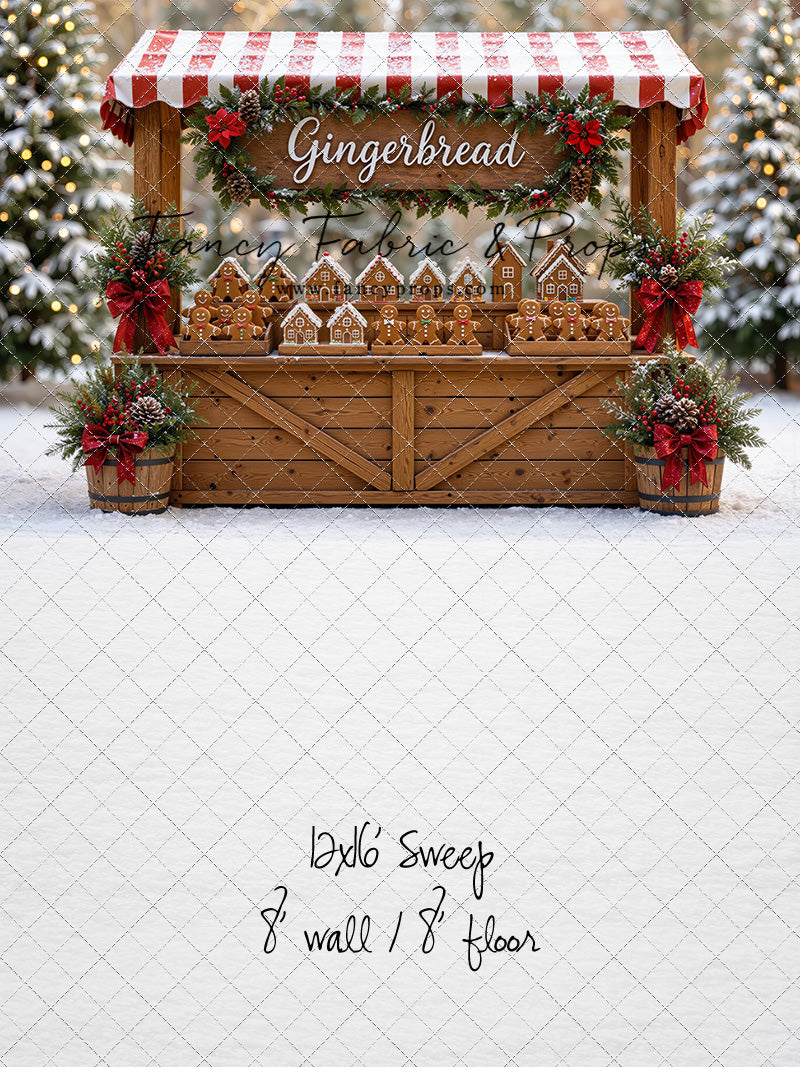 Sweet Spruce Gingerbread Stand - With Sweep Option
