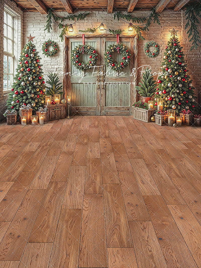 The Christmas Cabin Porch - with Sweep Option