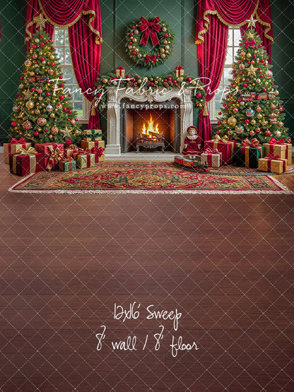 Vintage Christmas Hearth - with Sweep Option
