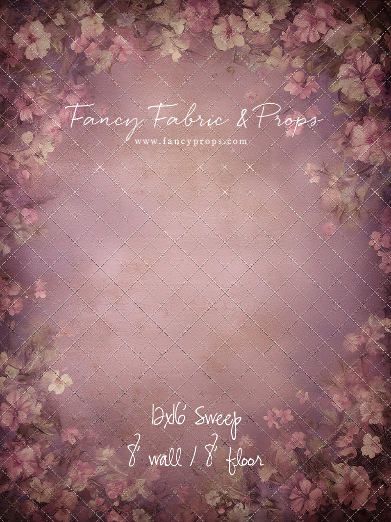 Vintage Mauve Petals - With Sweep Option
