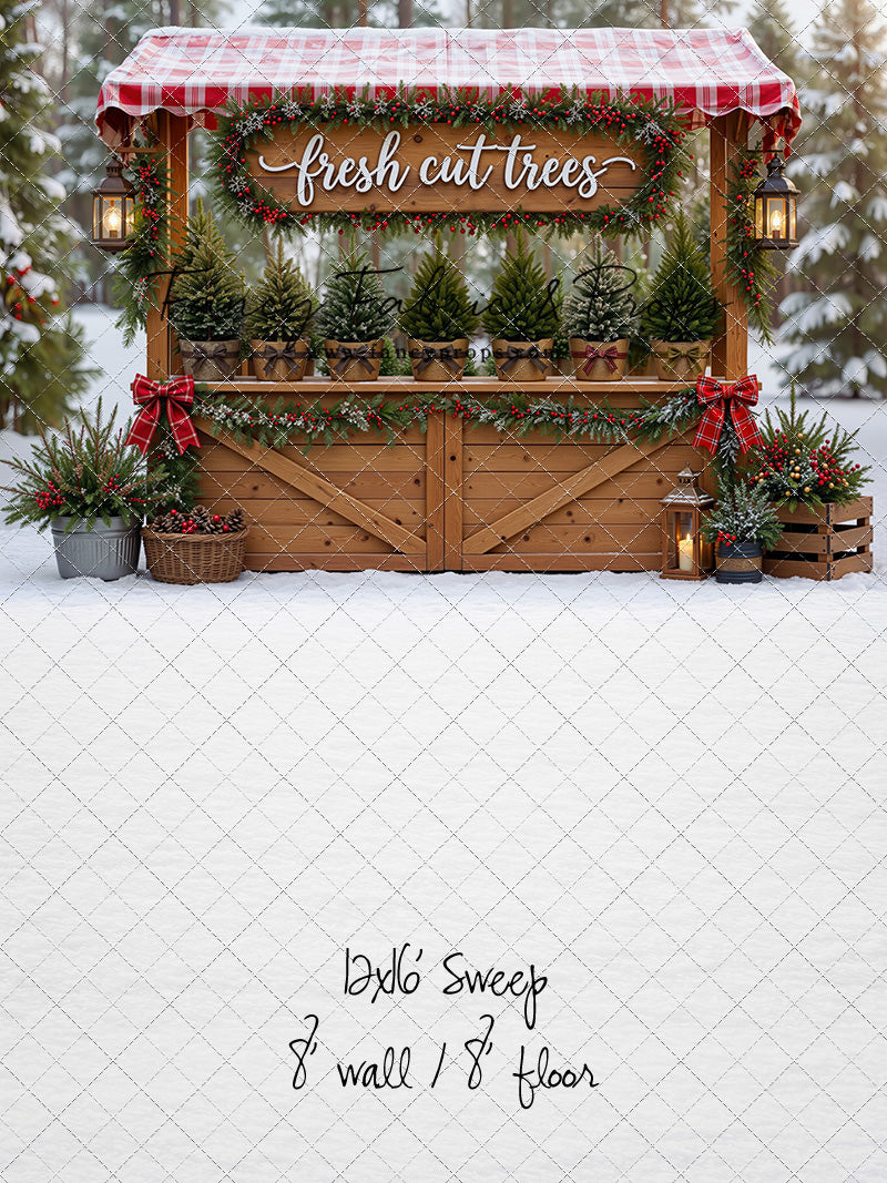 Winter Woods Tree Market - With Sweep Option