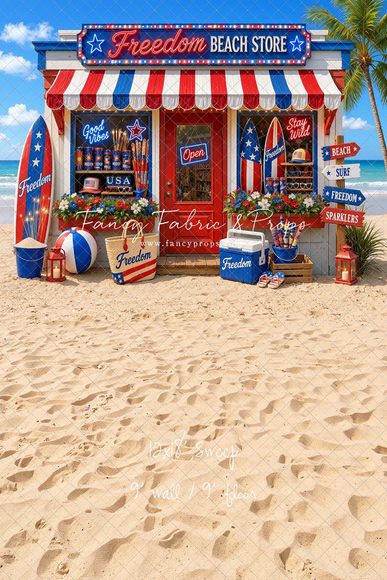 Freedom Beach Shoppe - With Sweep Option