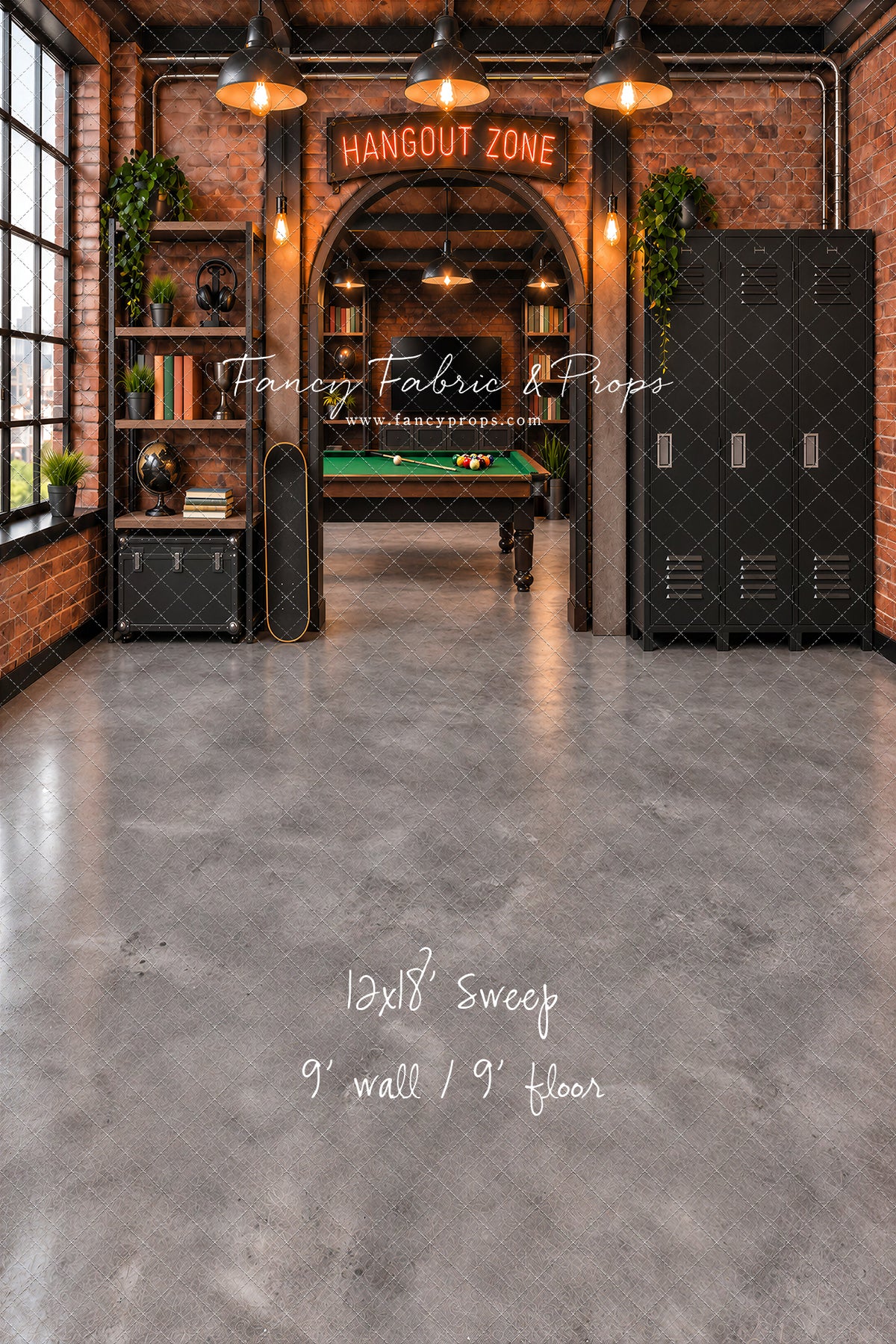 Industrial Loft Hangout Zone - With Sweep Option