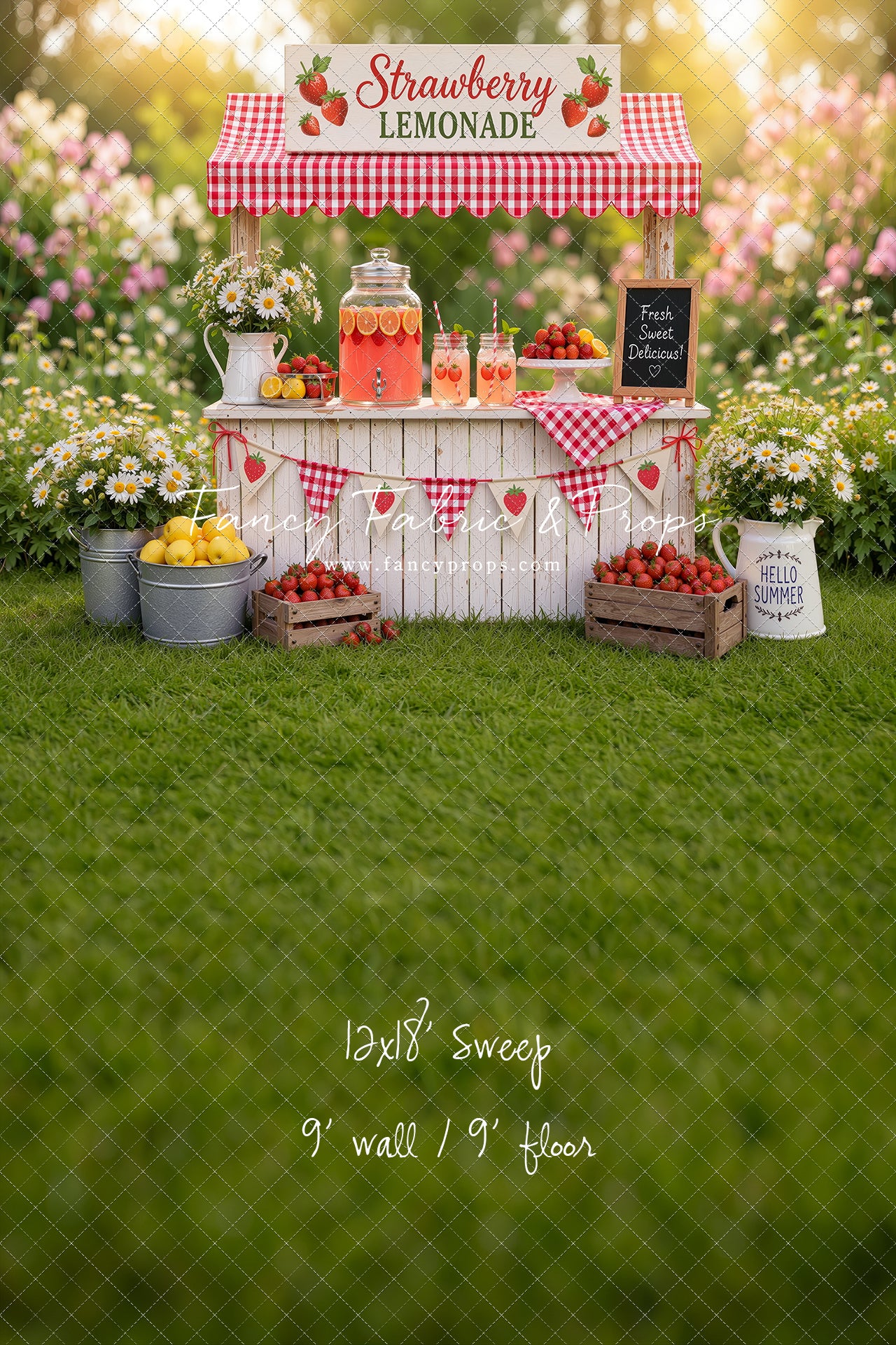 Sweet Strawberry Sips - With Sweep Option