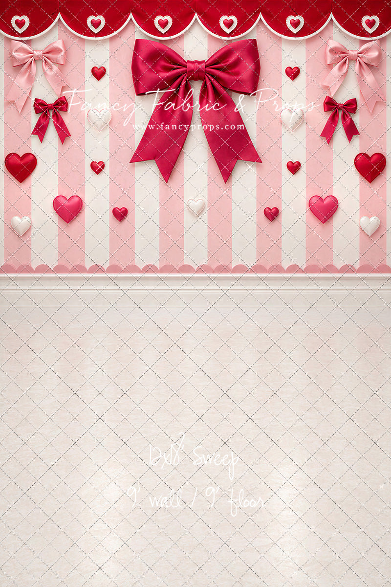 Bow Tied Valentine Wall - With Sweep Option