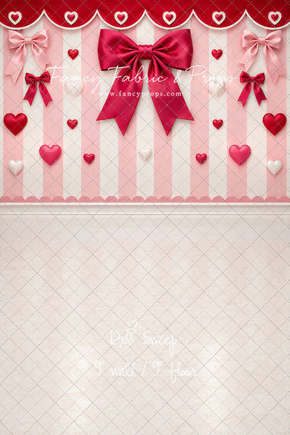 Bow Tied Valentine Wall - With Sweep Option