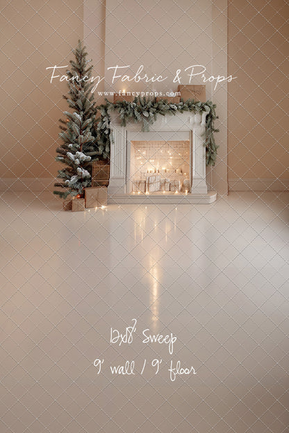 Evergreen & Ivory Mantle - With Sweep Option