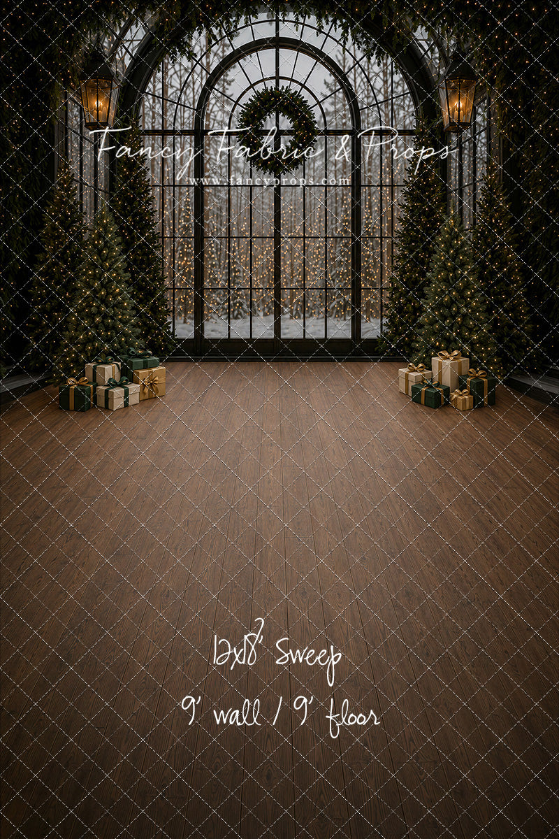 Moody Holiday Window View - with Sweep Option
