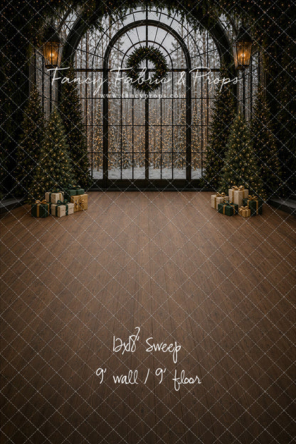 Moody Holiday Window View - with Sweep Option