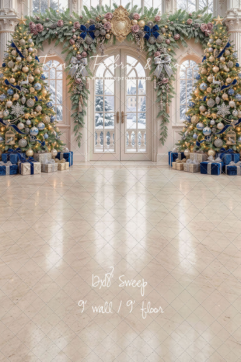 Blue Christmas Foyer - with Sweep Option