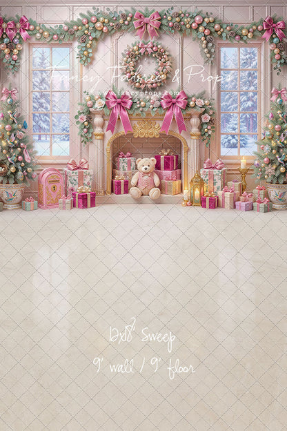 Blush Holiday Hearth - with Sweep Option
