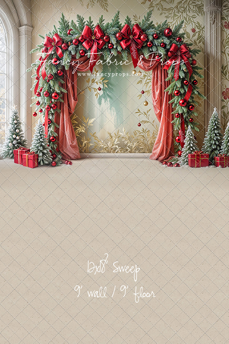 Bowtied Vintage Christmas - with Sweep Option