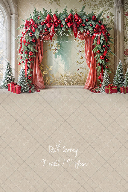Bowtied Vintage Christmas - with Sweep Option