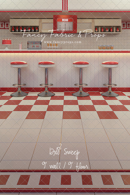 Cherry Cream Diner - With Sweep Option