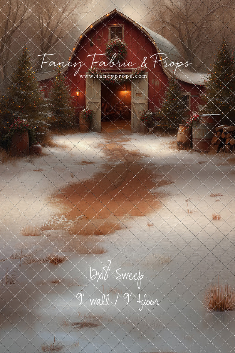 Christmas Barn Glow - with Sweep Option