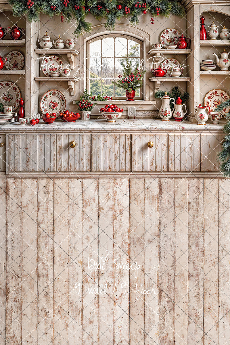Christmas China Cabinet - With Sweep Option