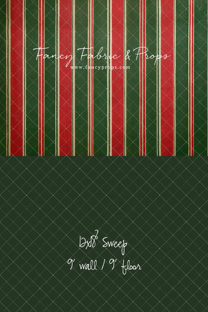 Classic Christmas Stripe - With Sweep Option