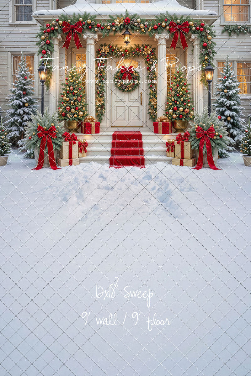 Cozy Christmas Entry - With Sweep Option