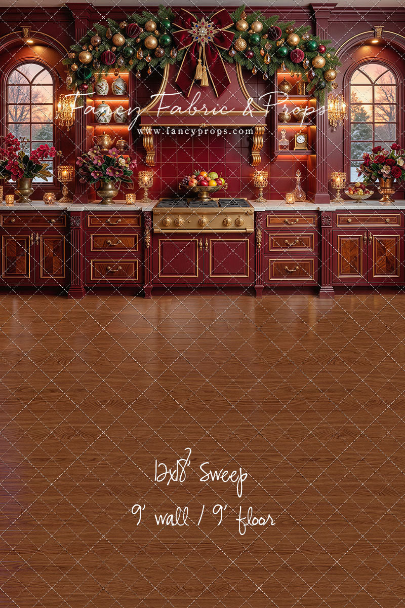 Elegant Scarlet Kitchen - With Sweep Option