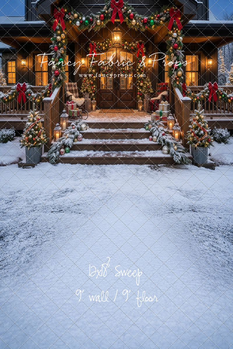 Festive Front Porch - With Sweep Option