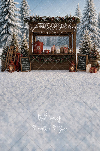 Frosted Forest Cocoa Cart - With Sweep Option