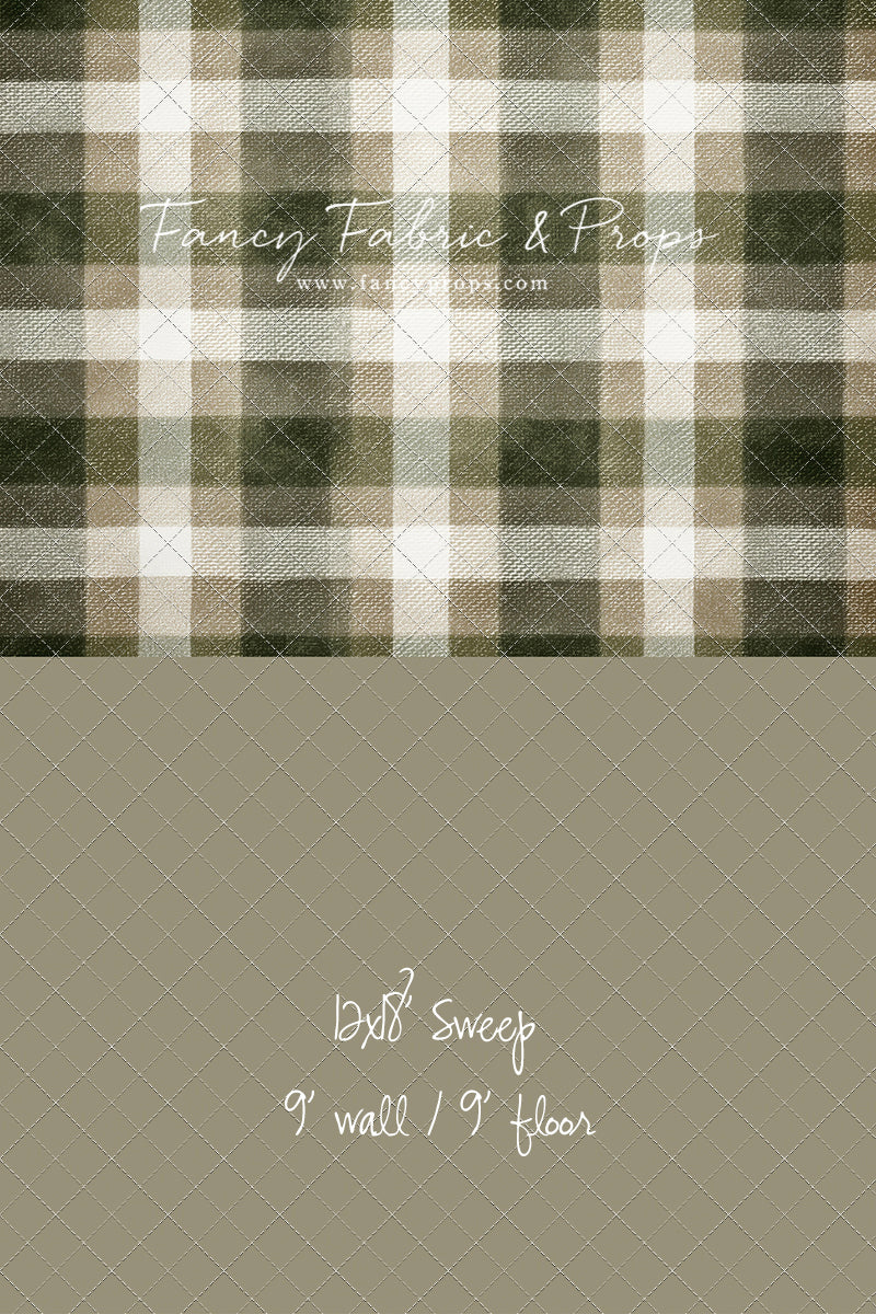 Frosted Pine Plaid - With Sweep Option
