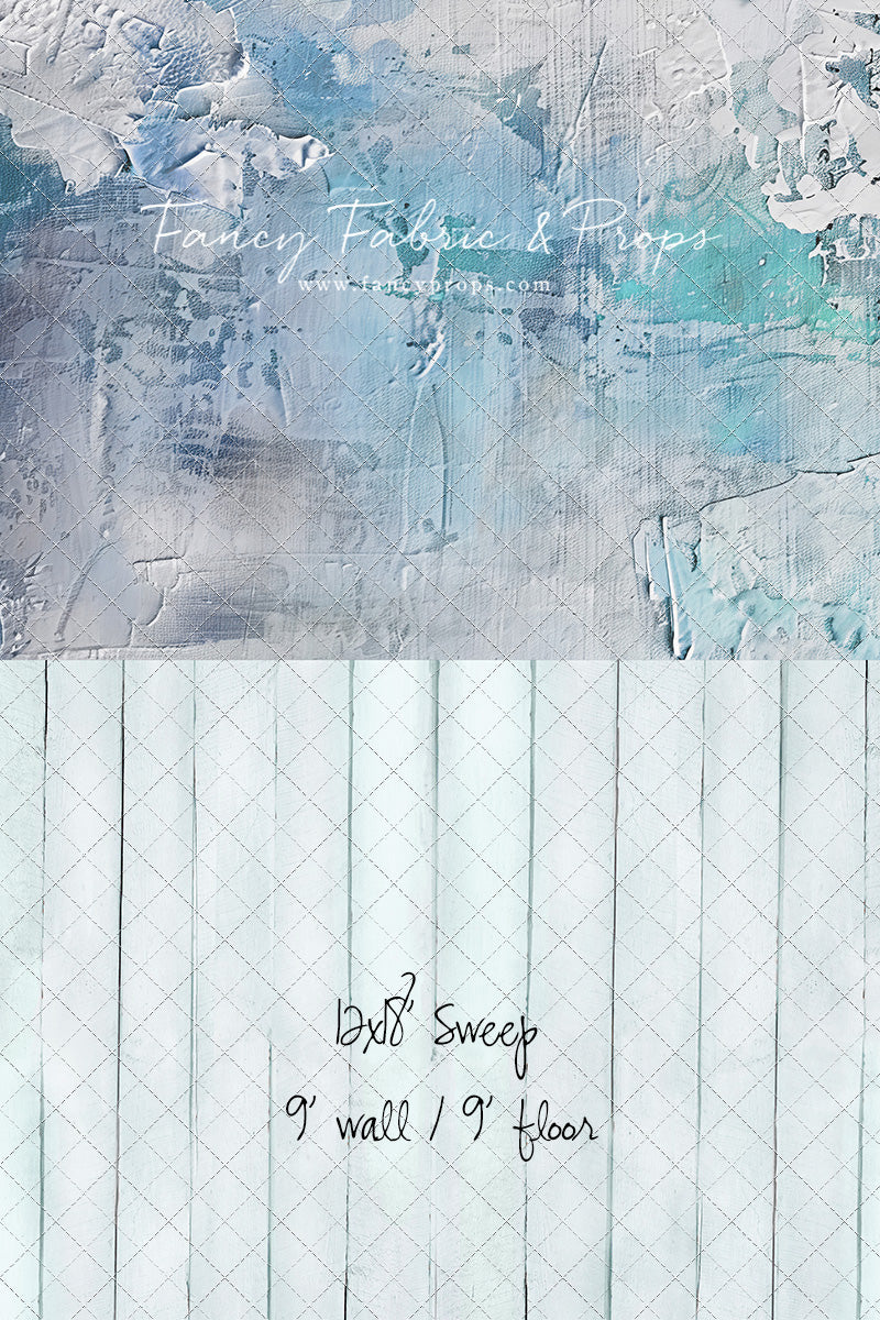 Frozen Veil - With Blue Floor Sweep Option