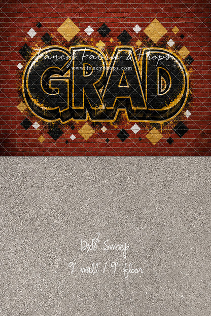 Gold & Black Grad - With Sweep Option