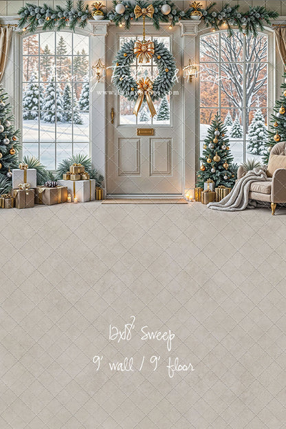 Golden Noel Entryway - with Sweep Option