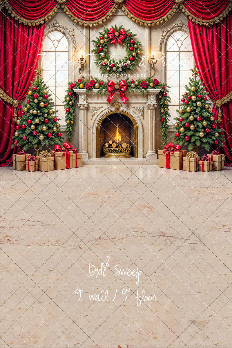 Grand Christmas Hearth - with Sweep Option