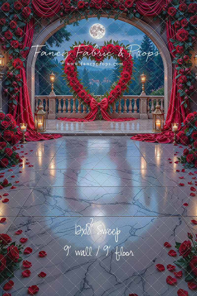 Heart of Roses - With Sweep Option