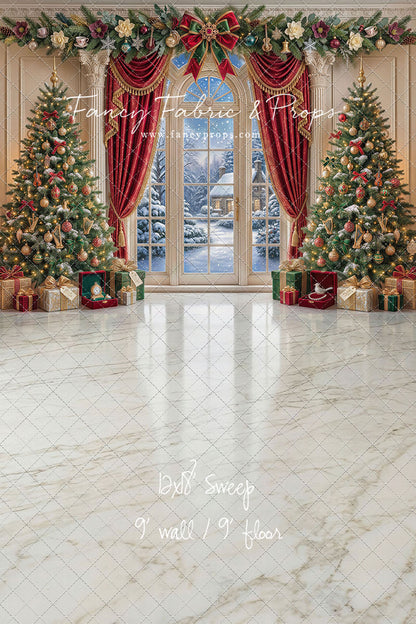 Holiday Window Elegance - with Sweep Option