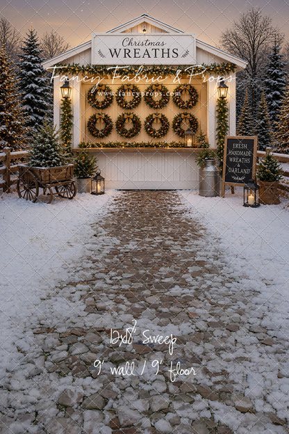 Holly Wreath Stand - with Sweep Option