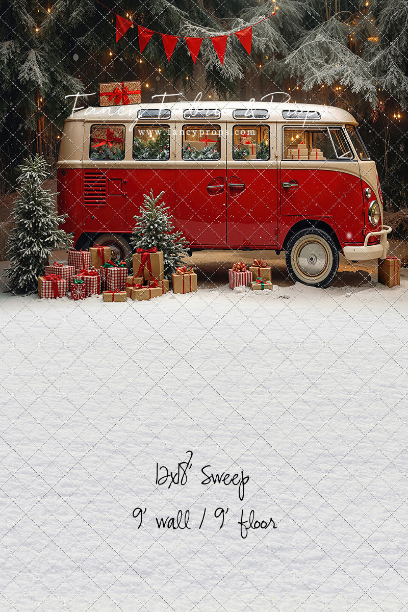 Merry Little Bus Stop - with Sweep Option