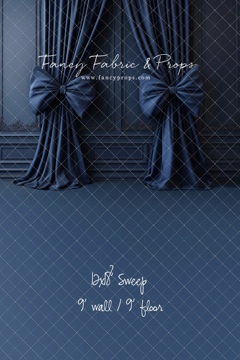 Navy Luxe Bows - With Sweep Option