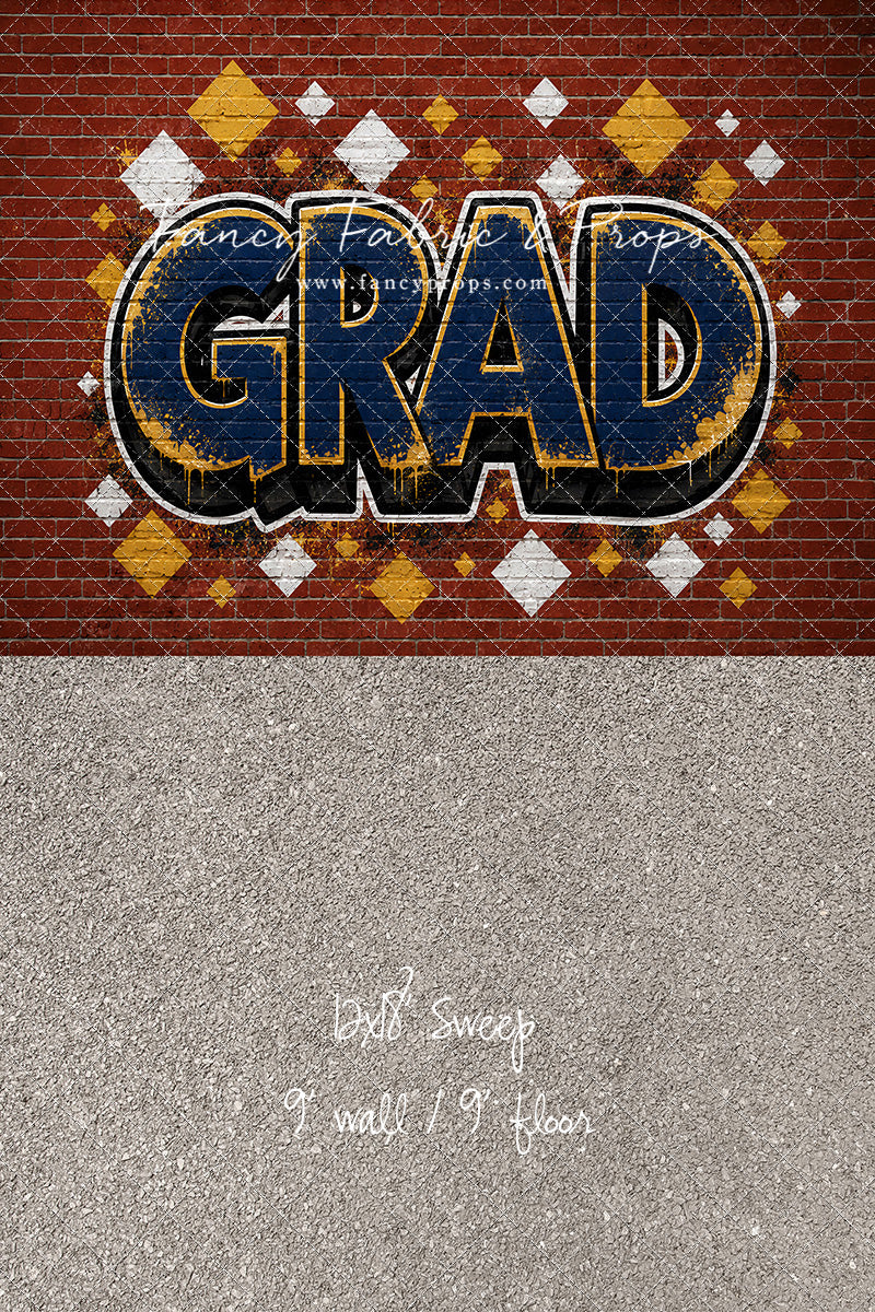 Navy & Gold Grad - With Sweep Option