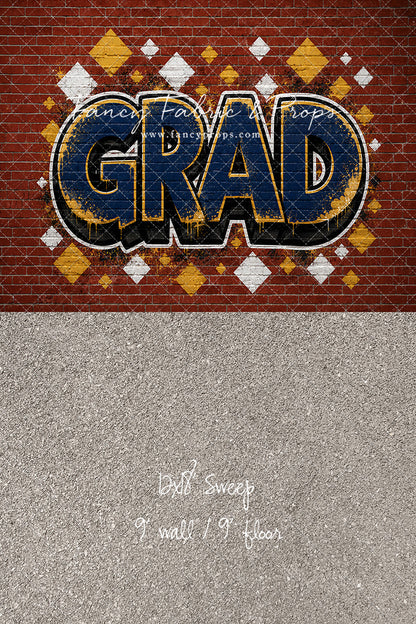 Navy & Gold Grad - With Sweep Option