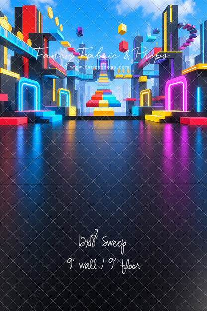 Neon Obby City - With Sweep Option