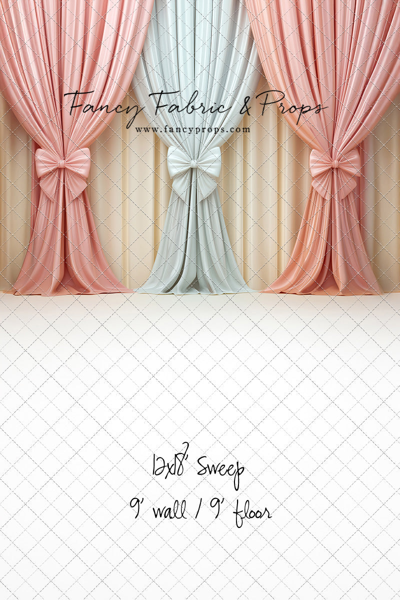 Pastel Bow Swag - With Sweep Option