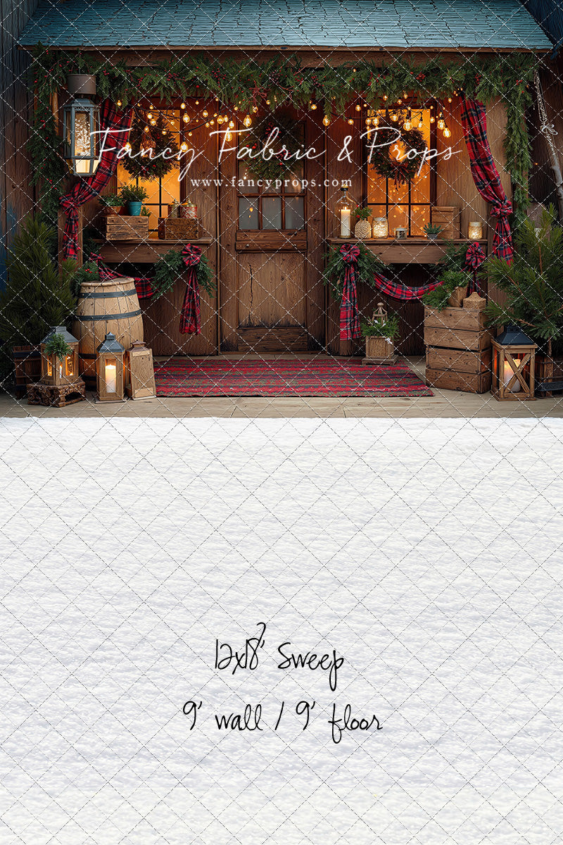 Plaid Cabin Porch - With Sweep Option